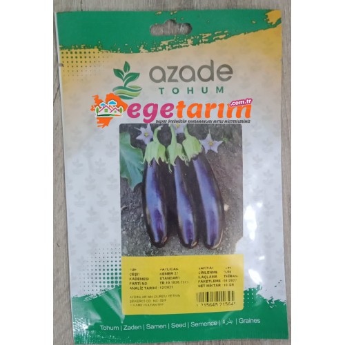 Azade tohum kemer27 patlıcan tohumu 10 gr